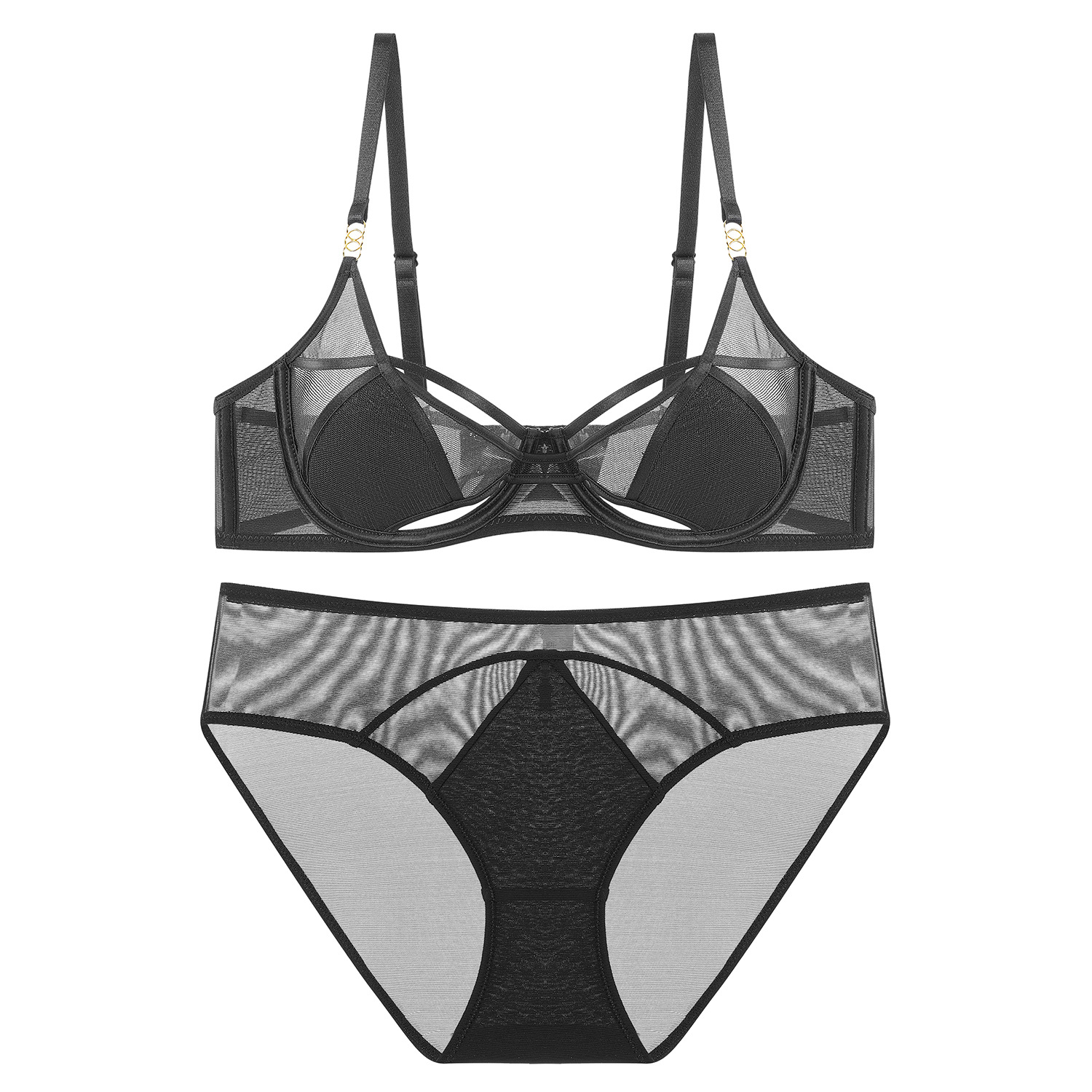 Traje de ropa interior sexy pura francesa, pechos pequeños de mujer reunidos, gran soporte superior, anti-caída, sujetador fino transpirable