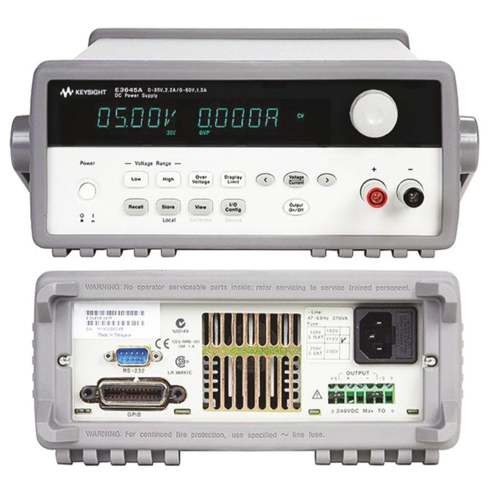 Keysight E3645A 80W数字直流电源 0-60V 1.1A 单输出可编程