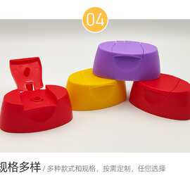 洗发水塑料瓶盖 400g磨砂下士盖塑料盖子 PP材质沐浴露瓶盖彩虹色