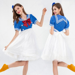 The Zhu Mi Love Manufacturer's Female Cute Duck Cos sailor uniform navy style duck cartoon anime character dress-up costume