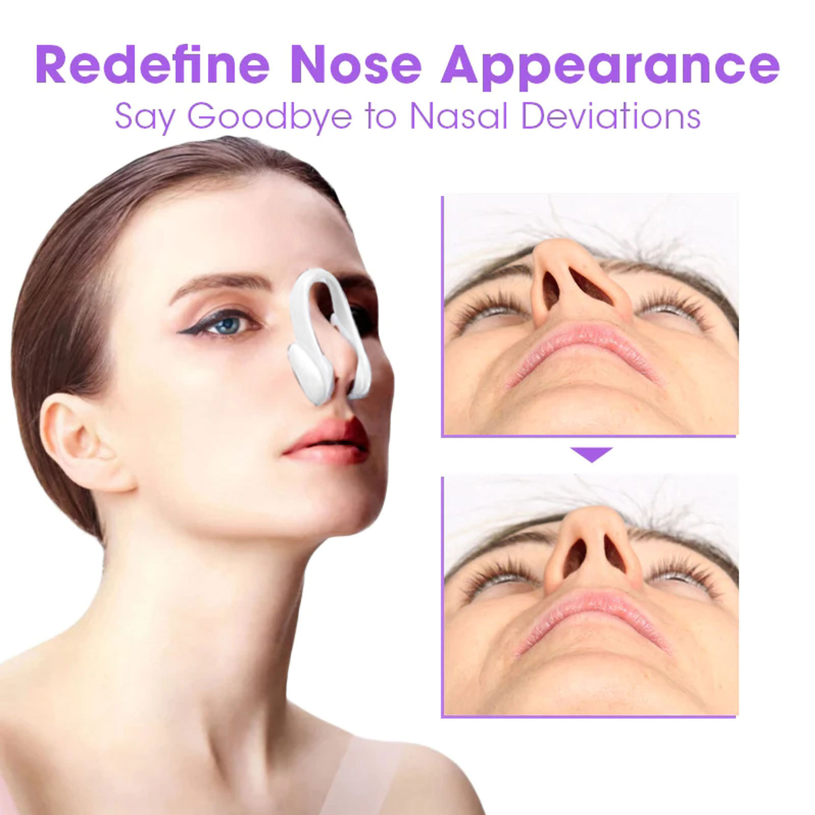 Eelhoe Nose Shaper Nose Shaping Contour Firming and Straightening Nose Bridge High Nose Bridge Beauty Nose Shaper 3