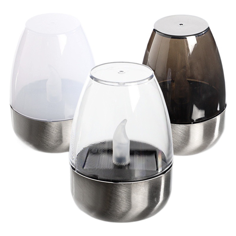 Nueva lámpara solar vela Lámpara decorativa atmósfera solar jardín lámpara al aire libre noche luz impermeable fábrica