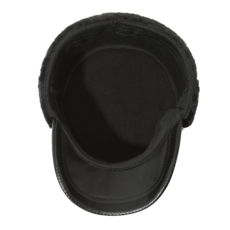 Uomo piatto superiore di mezza età e anziani, protezione auricolare calda invernale Lei Feng per gli anziani, ispessito anti freddo_voghion.com
