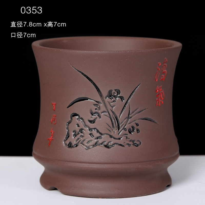 紫砂粗陶植木鉢屋内古い杭多肉植物ショウガ鉢植え宜興親指小さな創造的な盆栽|undefined