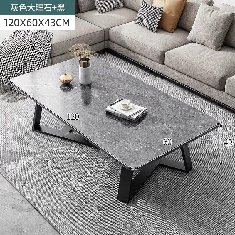 Mesa de té italiana de lujo sofá de sala de estar simple tabla de té de mármol pequeña mesa de estilo de casa pequeña mesa lateral