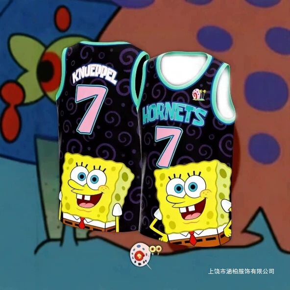 Summer SpongeBob 3D Quick-Dry Vest Plus Size Men's Basketball Jersey Children's and Women's Tops Vest Summer SpongeBob 3D Quick-Dry Vest Plus Size Men's Basketball Jersey Children's and Women's Tops Vest