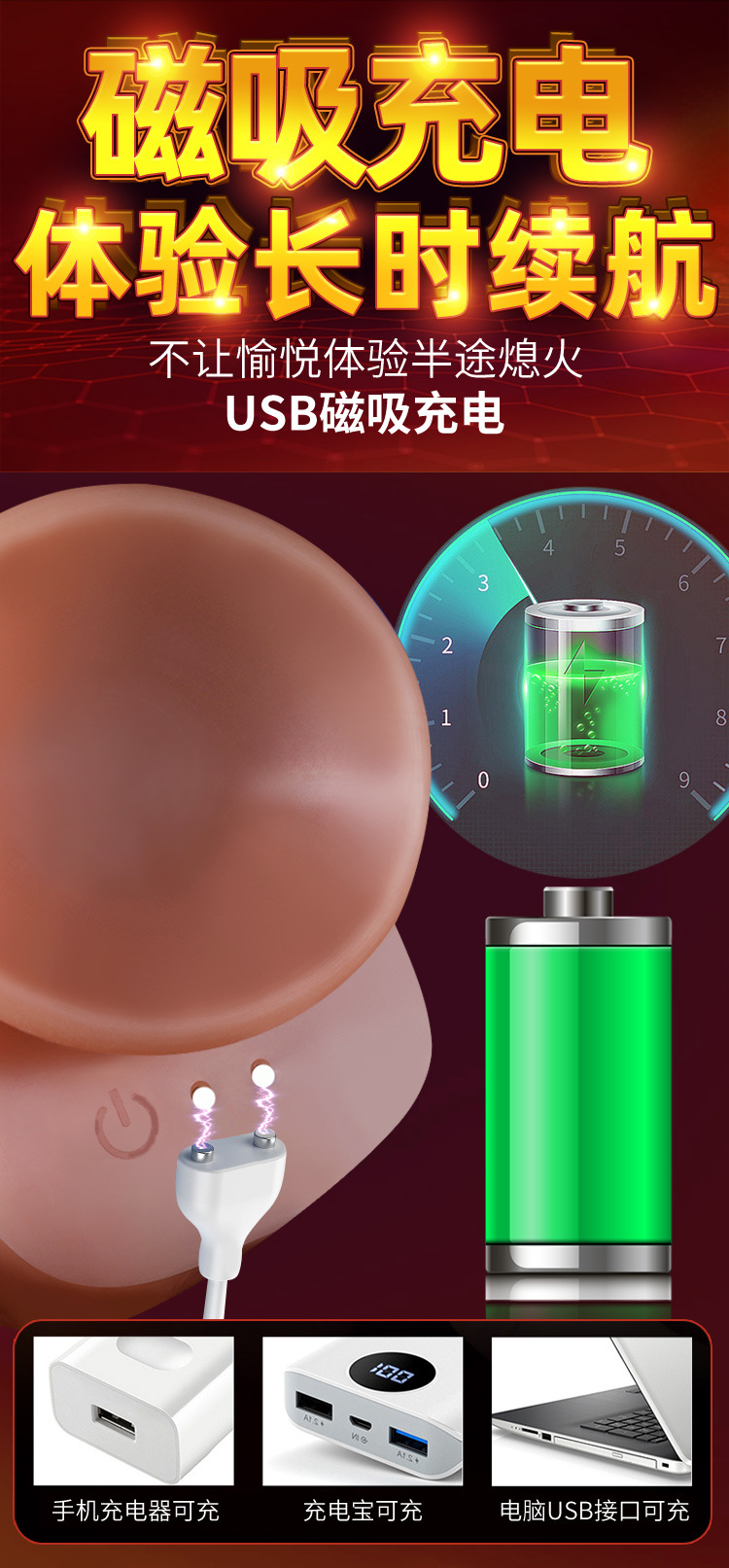 Jiuai High-Speed Realistic Silicone Dildo Sex Machine for Women — detail image 29