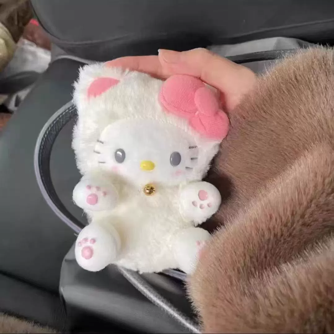 Плюшевый брелок (Sanrio) Hello Kitty, плюшевая кукла-талисман, размеры 10–16 см