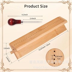 木の本の製本の道具の子供の本の製本器の多機能の紙の書類の領収書の穴を開ける支柱