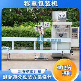 供应 自动称重计量包装机 25KG粉末自动定量称重包装机 粉末打包