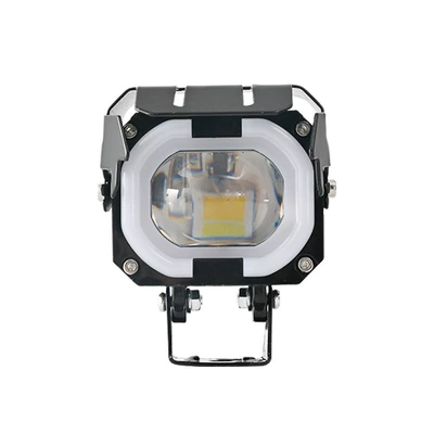 New Motorcycle Led Modified Spotlight Two-Color Flash Colorful Rgb External Modified Car Light Electric Car Headlight (Motorcycle headlights, headlights) - yellow-white-yellow-and-white-flash-colored-lights