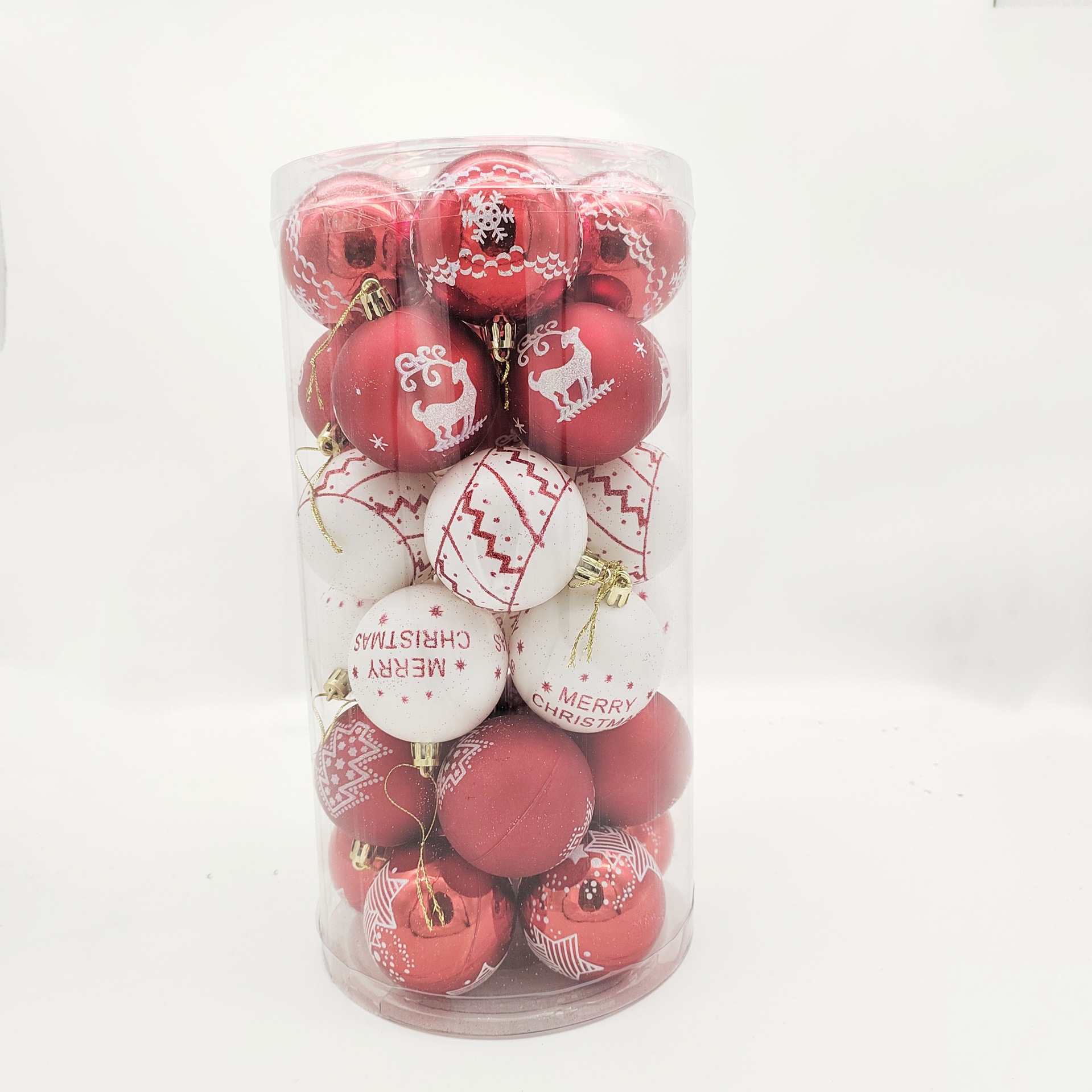 Navidad 6CM30 plástico pintado galvanizado bola de Navidad árbol de Navidad centro comercial hogar atmósfera festiva bola decorativa