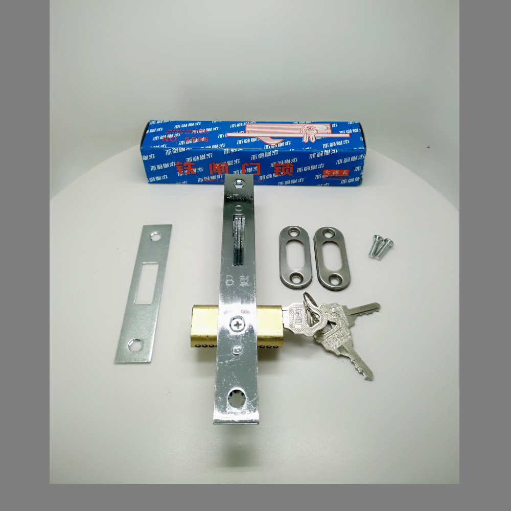Suministro Capitán 5586 anticuado puerta enrollable Puerta de Hierro cerradura de la puerta de aleación de aluminio cerradura de la puerta cerradura de la cuchilla cilindro cerradura de la puerta corredera