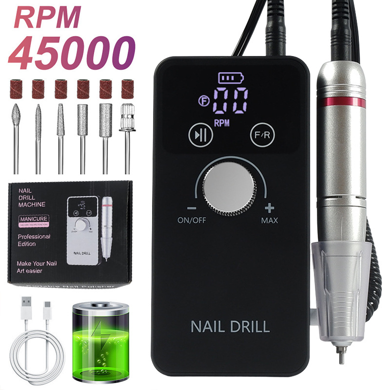 Torno Eléctrico para Uñas Portátil Recargable para Manicura image 46