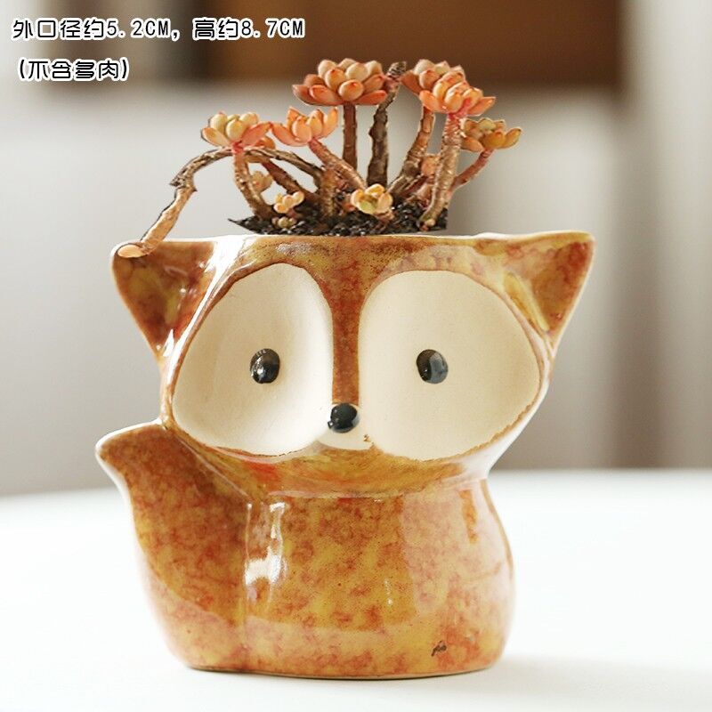 Maceta decorativa con diseño cartoon