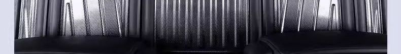 Toyota Sienna interior SI floor mats with fiber texture, 21-piece set, NATPE Via floor mats, EN carbon fiber, all-black model