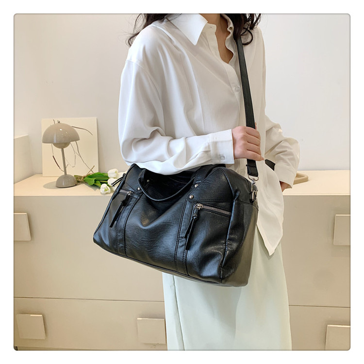 European and American cross-border fashion women's bag 2024 Spring new women's handbag, single-shoulder crossbody bag, simple tote bag undefined