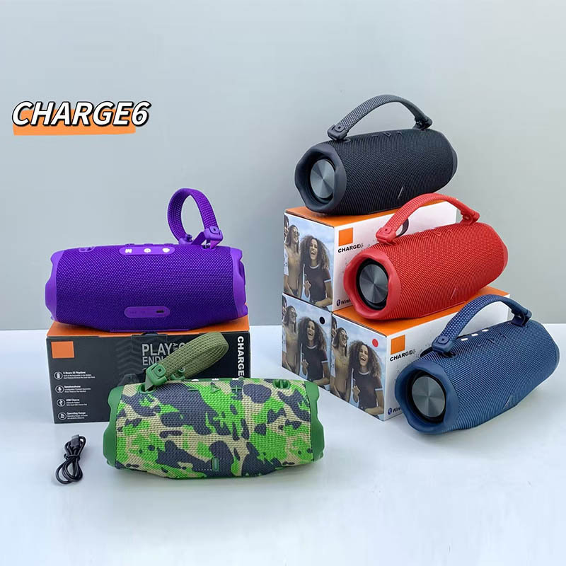 跨境新款CHARGE6蓝牙音箱手提便携音乐冲击波户外低音炮插卡音响|undefined