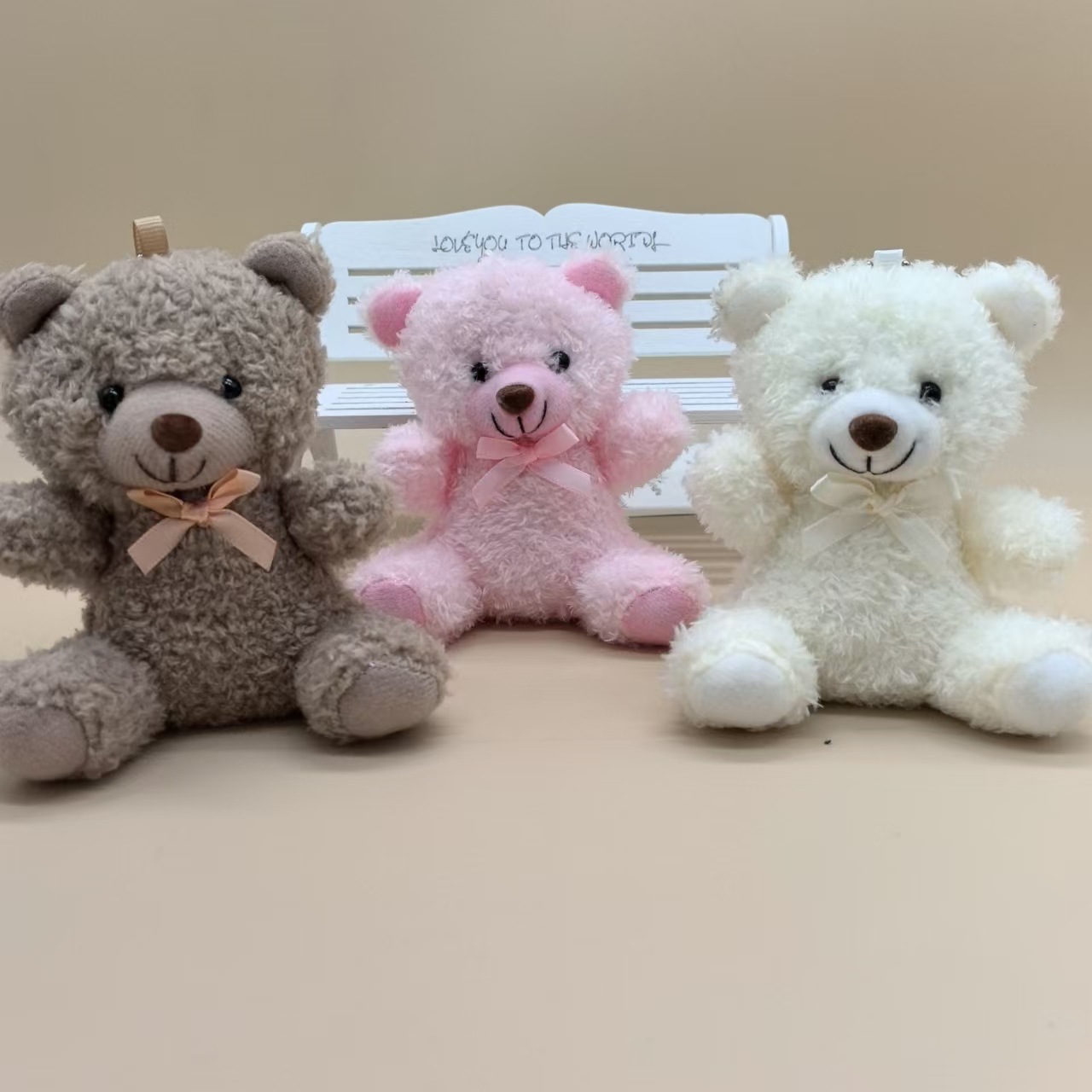 Versión coreana de Dongdaemun con la misma letra de amor dibujos animados oso de peluche muñeco de peluche bolso de muñeca colgante al por mayor