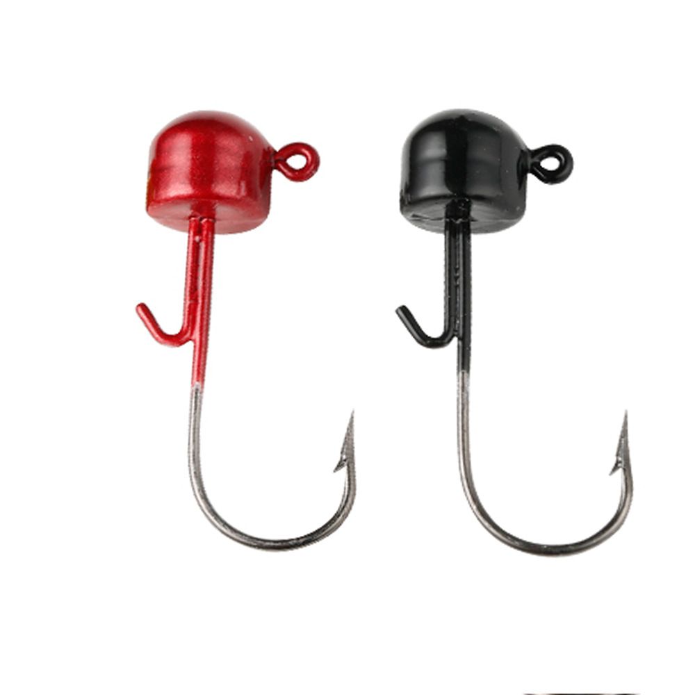 Ned Lead Head Hook 1.6g-5.5g Stronger Sharp Fishing Soft Plastic Worm Hook Anti- snagging Single Hook for Largemouth Bass and Perch
