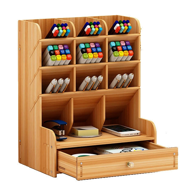 Pens holder, stationery, storage box, wooden storage system for documents