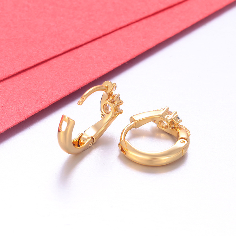 Aretes de Aro Geométricos de Aleación, Decorativo, para Mujer