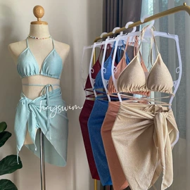 比基尼;连体泳衣;三件套泳装