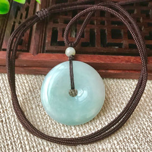 Juanyu Customized Jadeite Ping an Buckle 30mm Pendant Burmese Jade Dropshipping Factory Live Dropshipping Fc 1010313
