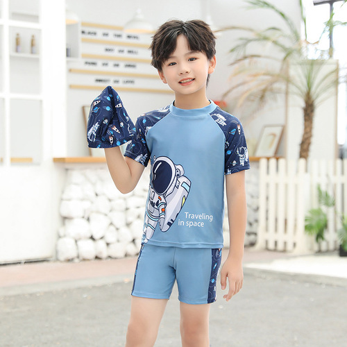 Children's swimsuit for boys and middle children, professional swimming attire, quick-drying, 2024 new version, for girls and children, separate set, wholesale