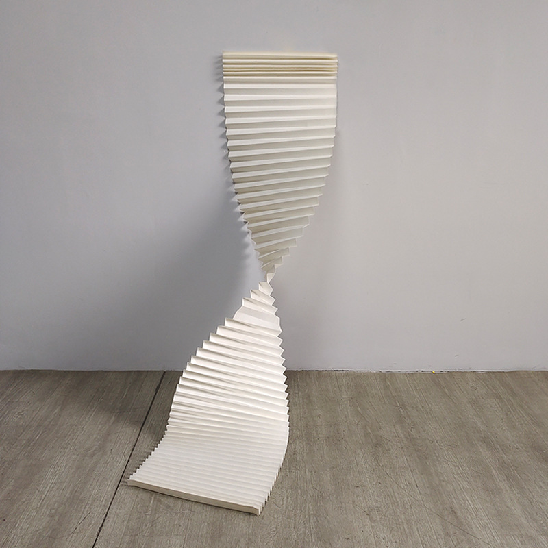 Papel corrugado largo de boda rojo decoración de fondo de escena de boda origami ondulado decoración de techo de sala de bodas de boda