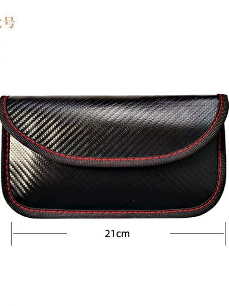 Signal Blocking Key Bag, Anti-Scanning, Anti-Theft, Carbon Fiber Rfid Car Key Case, Customizable Logo