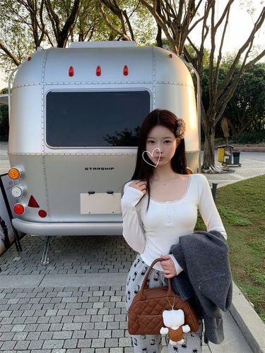 250g Comfort Fleece Lace Edge Camisole Top for Women, Round Neck, Fitted, Long Sleeve T-Shirt Top