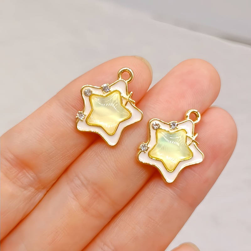 太阳花星星月亮爱心天使合金吊坠diy手工串珠耳环手链项链配件材|undefined