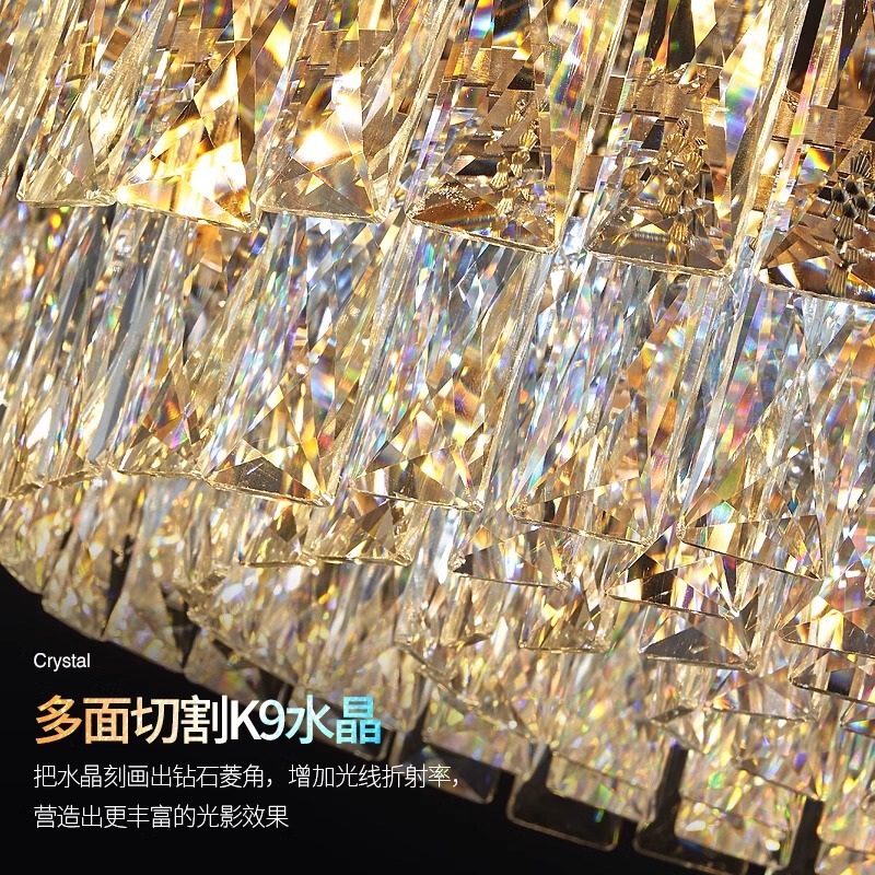 后现代轻奢水晶吊灯护眼客厅主灯现代简约大气家用餐厅主卧室灯具|undefined