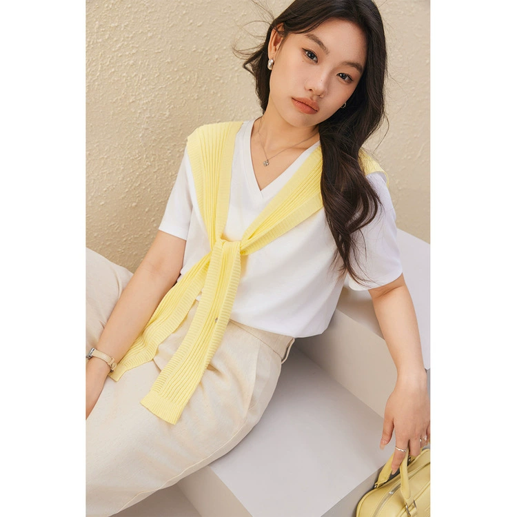 [Непринужденный летний день] Лезель льняная трикотажная шаль