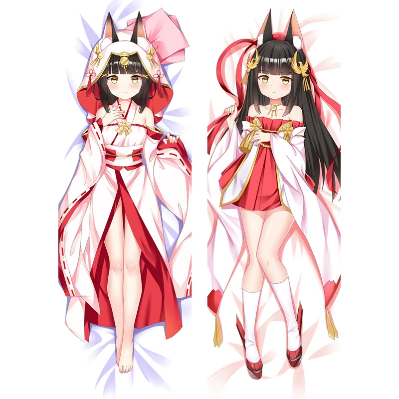 Наволочка для подушки в стиле Azur Lane Nagato лоли, полутелая, для обнимания, длинная наволочка для подушки