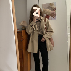 短款风衣女2025年春季新款韩版英伦风大衣外套小个子流行气质潮