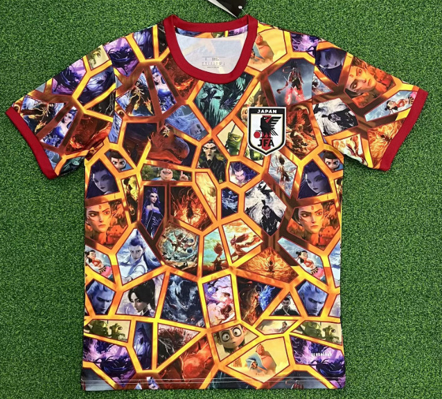 25-26 Nueva camiseta de anime de camiseta japonesa One Piece Samurai Sakura Dragon Ball Uniforme de fútbol transfronterizo de edición especial