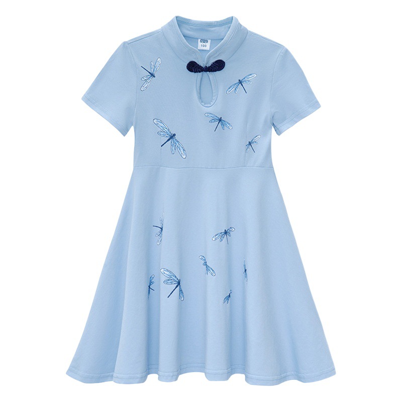 Estilo chino Tang traje padre-hijo pequeña mariposa madre e hija vestido padre e hijo camiseta en línea rojo completo decoración del hogar fábrica ventas directas