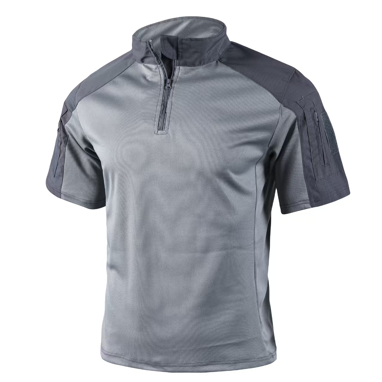 Playera Táctica de Secado Rápido para Hombre de Poliéster para Acampamiento