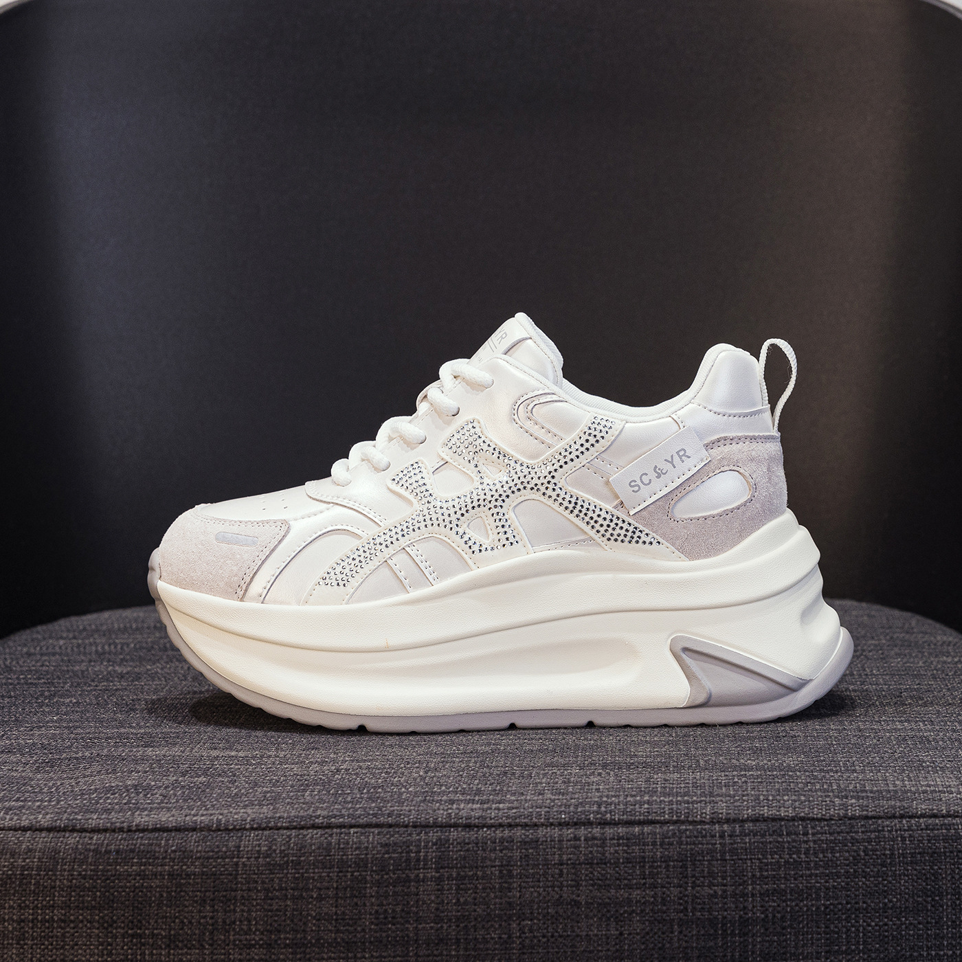 Giày sneaker nữ đế dày tăng chiều cao phong cách cổ điển mới thu 2026 — M2916- 1m màu, M2916-1 màu đỏ, M2916-1 màu vàng chi tiết 30