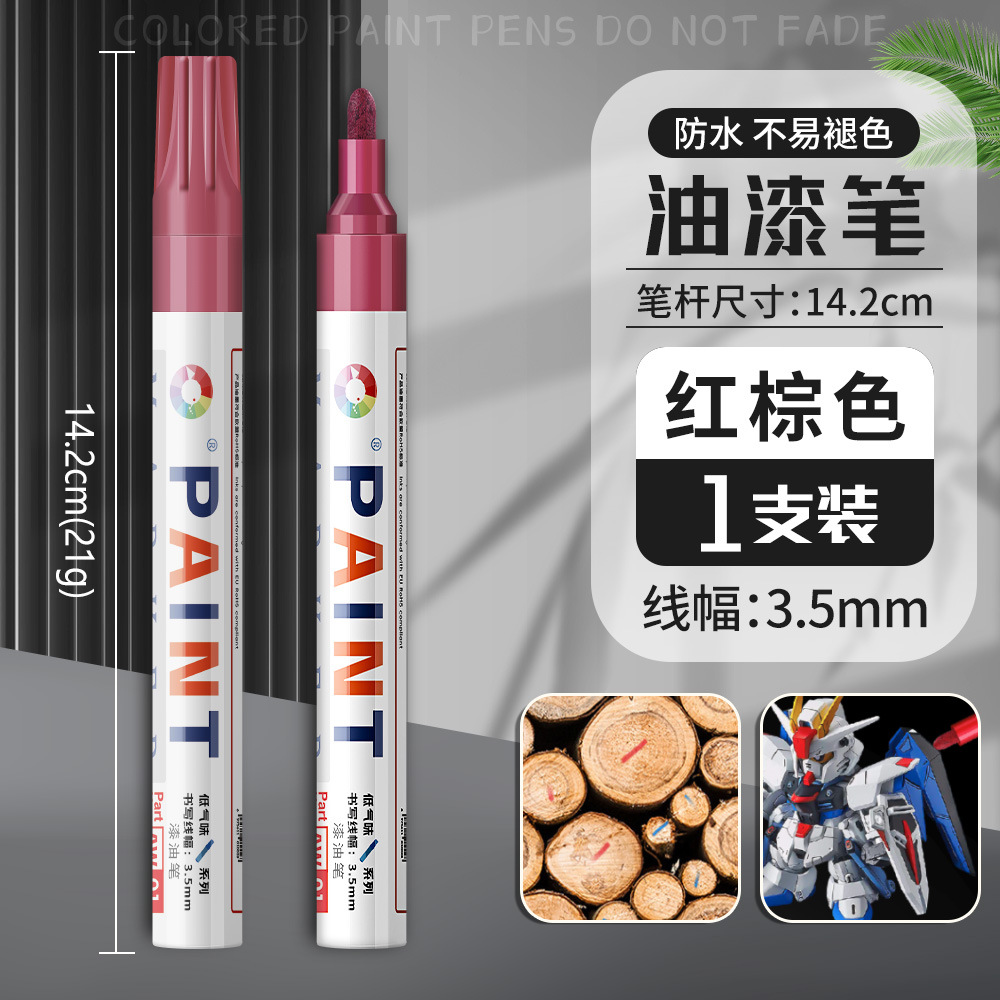 Lápiz de letras de neumáticos de automóviles blanco brillante no decolor graffiti dibujo de neumáticos decoración de belleza renovación lápiz de pintura