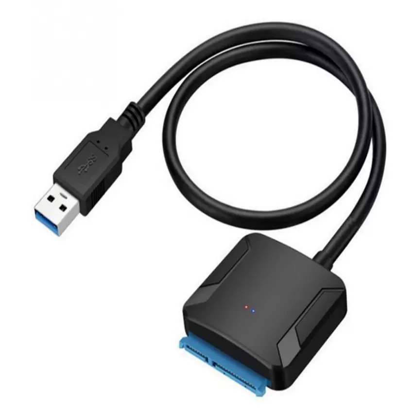跨境USB3.0转SATA大方壳易驱线 固态机械硬sata 2.5寸硬盘转接线