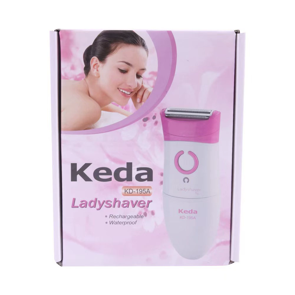 Keda-195A женский USB-подключение, зарядка, водонепроницаемость, лицо, электробритва, удаление волос, эпиляция