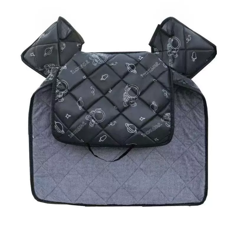 电动车摩托车三轮车通用冬季挡风被加绒加厚防水防风防寒挡风被衣