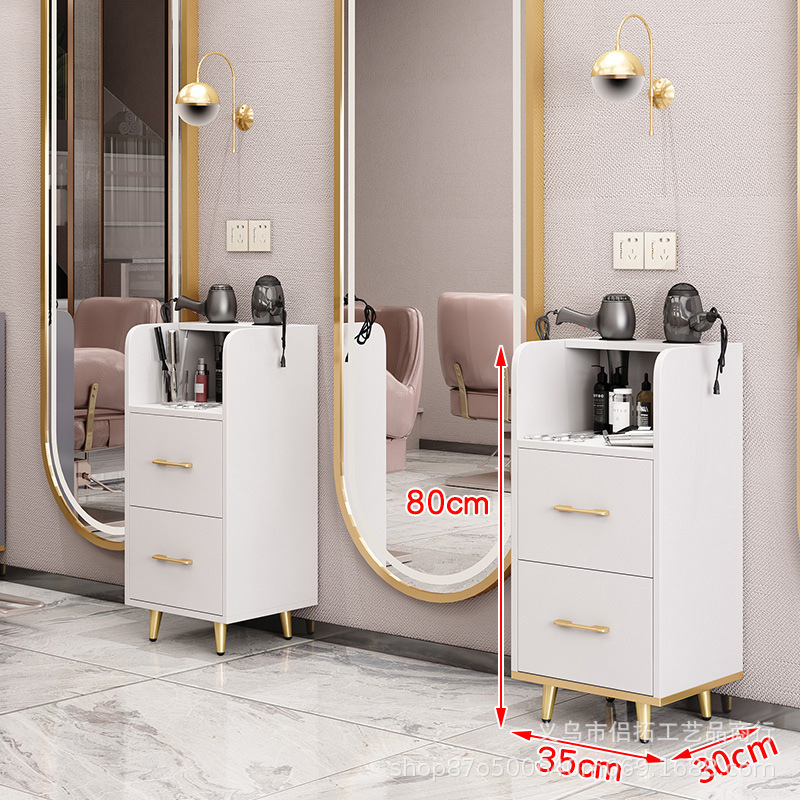 Barbería herramienta gabinete peluquería salón especial peluquería corte de pelo herramienta de gabinete coche salón de belleza herramienta de almacenamiento de mesa con cajón