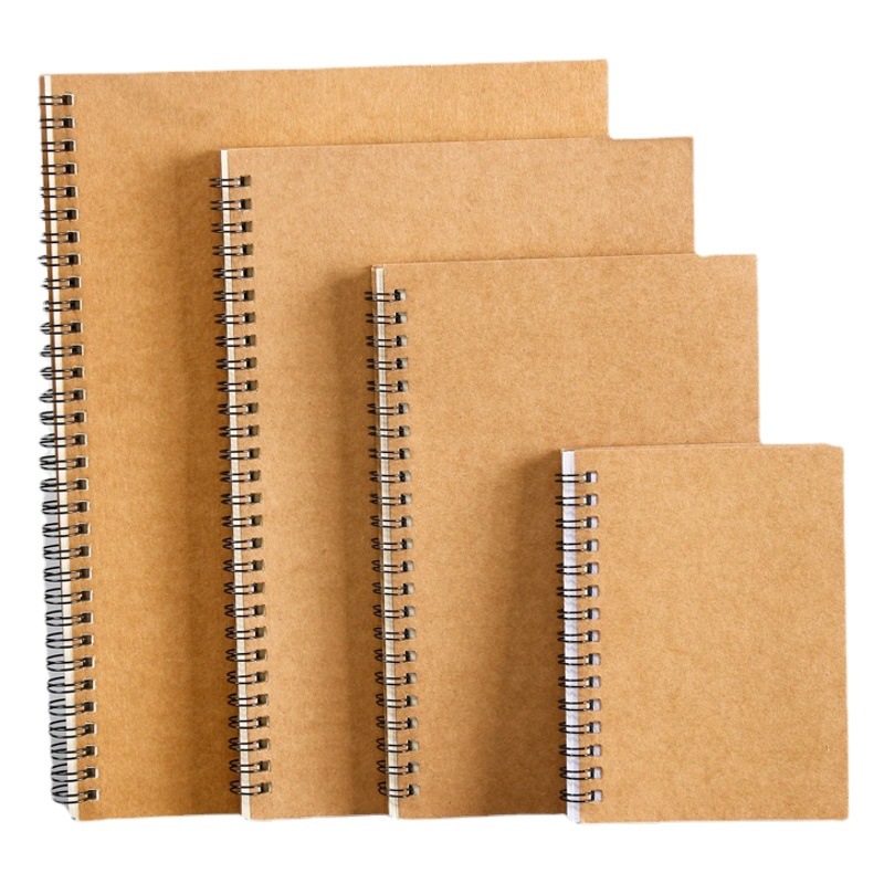 En stock A5 bobina libro de oficina de hojas sueltas papelería de negocios notas de publicidad pequeño cuaderno fresco imprimible LOGO