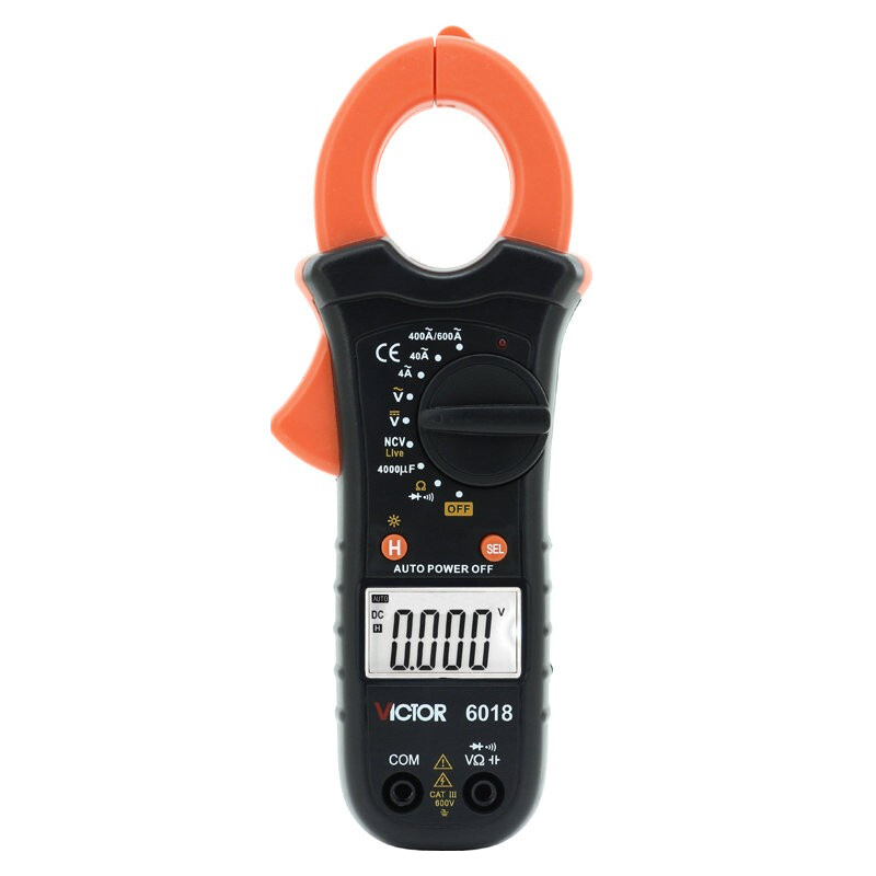VC6017/VC6018数字钳形表小电流表 制冷维修电工钳表