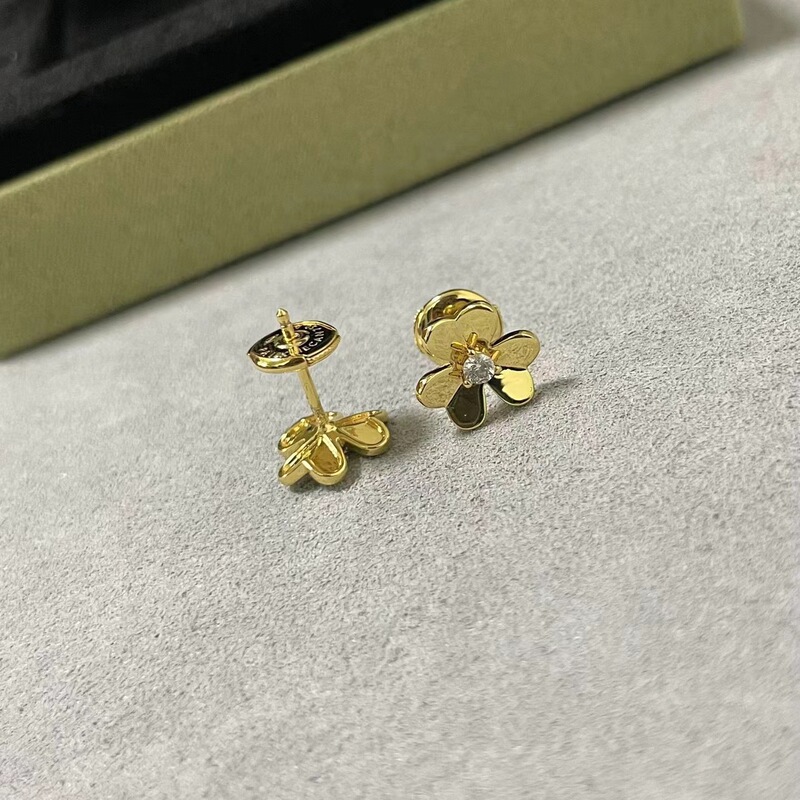18k玫瑰金三叶草项链925银满钻花瓣单钻轻奢幸运草锁骨颈链送女友|undefined