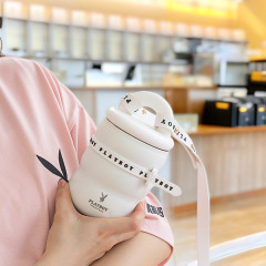 艾可思花花公子希黎高級咖啡杯男女生316送禮可愛節約網紅保溫杯